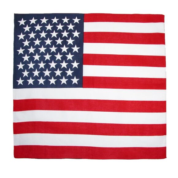 CTM Cotton American Flag Bandana - Picture 1 of 1